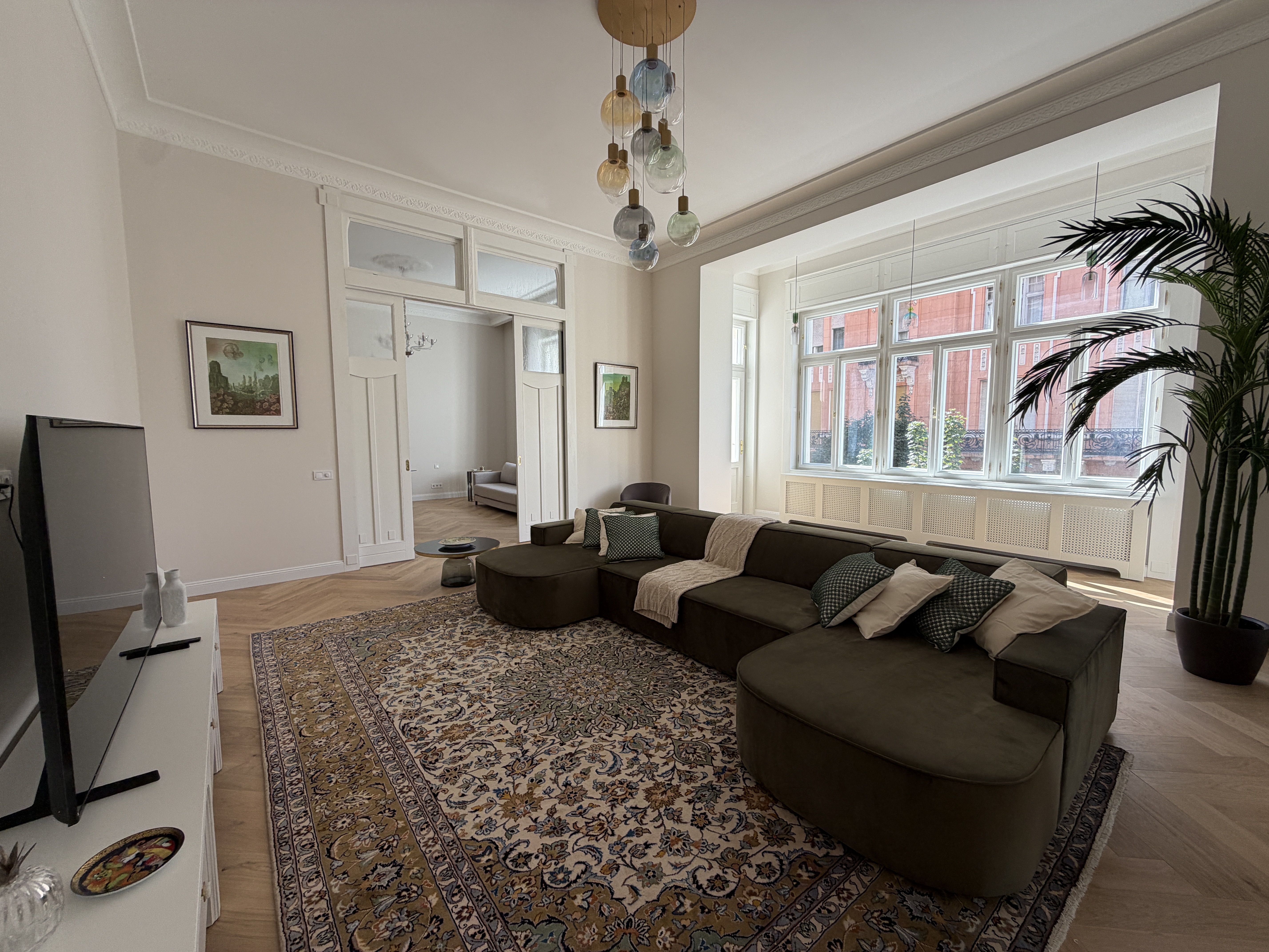Elegant 3-Bedroom Newly Renovated Residence with Two Balconies