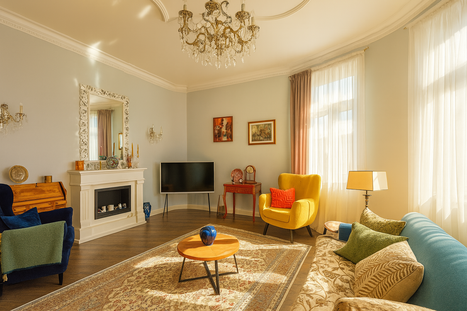 1-Bedroom Stylish Parkview Apartment with Balcony